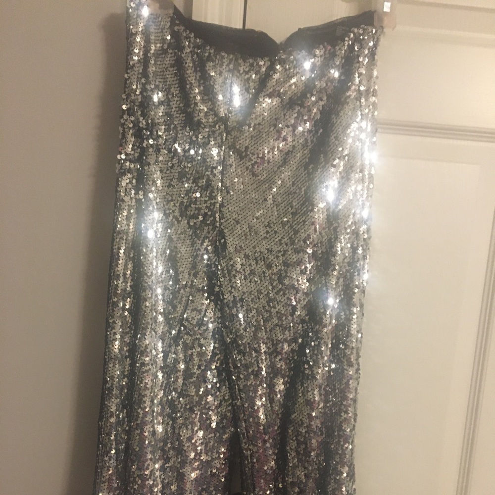 Sequin flare pants